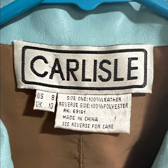 Carlisle Leather Blue Jacket - Picture 5 of 12